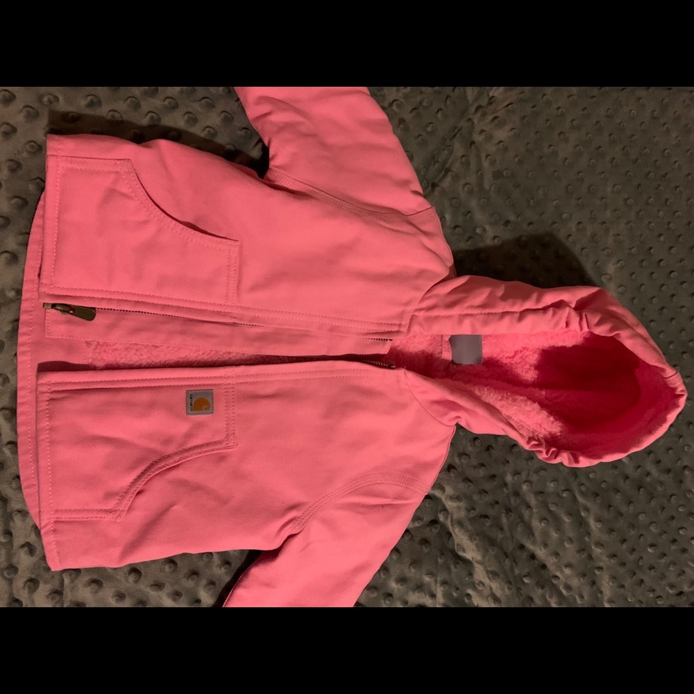 Carhart pink jacket BNWOT size 18 months
